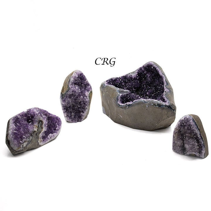 Polished Amethyst Druzy with Cut Base / 3 - 6" AVG - 1 KILO LOTCrystal River Gems