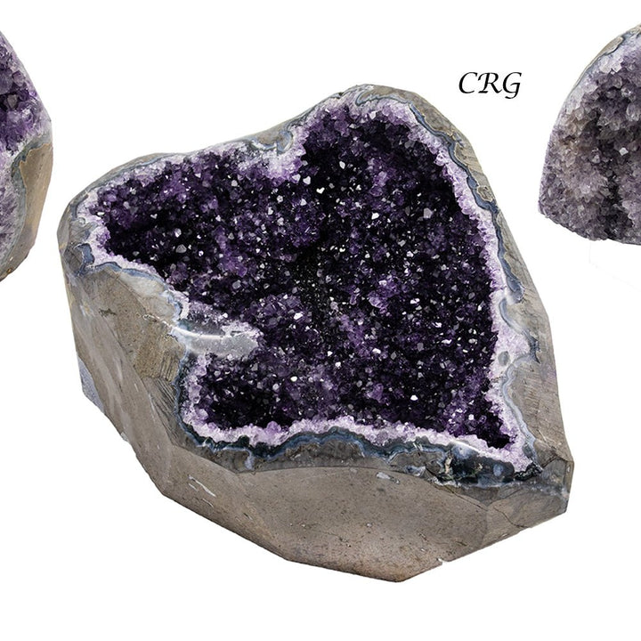 Polished Amethyst Druzy with Cut Base / 3 - 6" AVG - 1 KILO LOTCrystal River Gems
