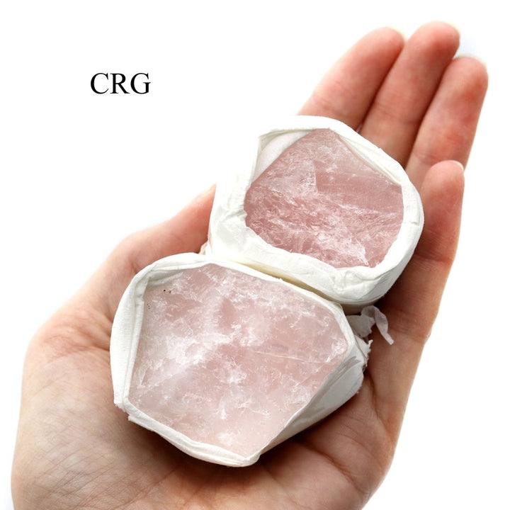 Rose Quartz Rough Boxed Flat (12 Piece Flat) (1 To 2 Inches) Bulk Wholesale Crystals Minerals GemstonesCrystal River Gems