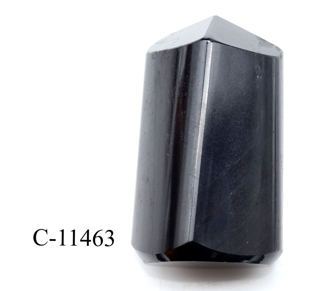 C - 11463 Black Tourmaline Full Polished Tower 6.7oz.Crystal River Gems