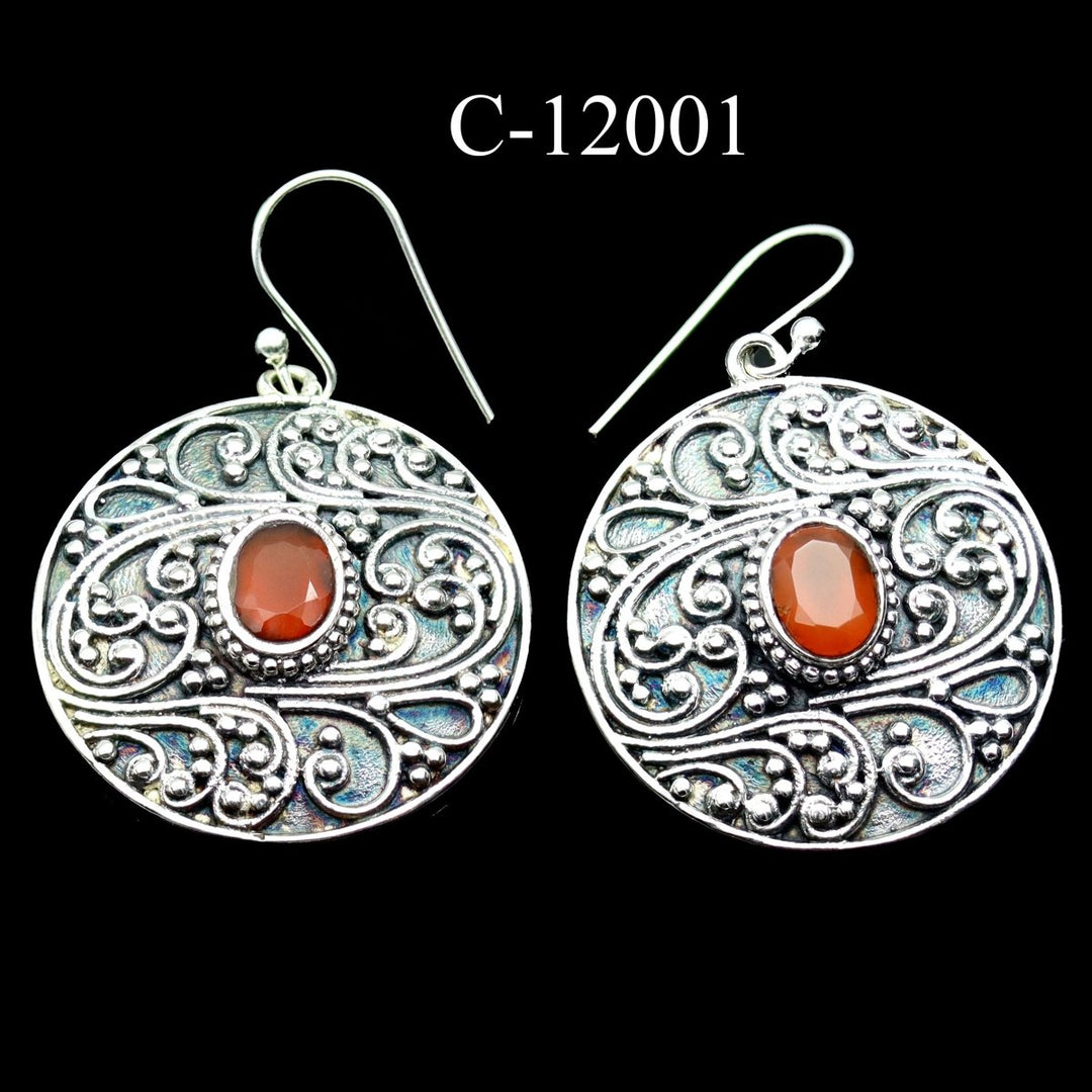 C - 12001 Carnelian 925 Sterling Silver JewelryCrystal River Gems