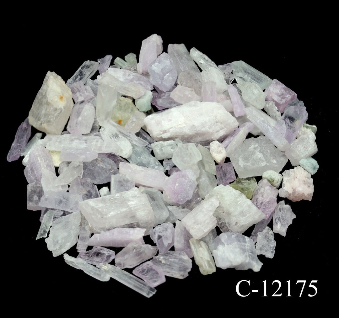 C-12175 Rough Kunzite Crystal from Afghanistan 4oz lot