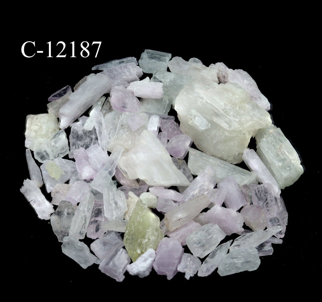 C-12187 Rough Kunzite Crystal from Afghanistan 4oz lot