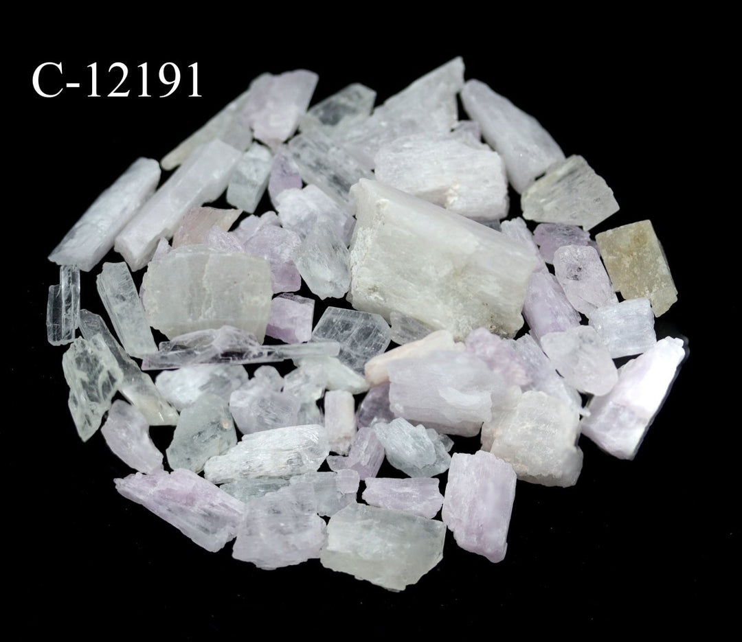 C-12191 Rough Kunzite Crystal from Afghanistan 4oz lot