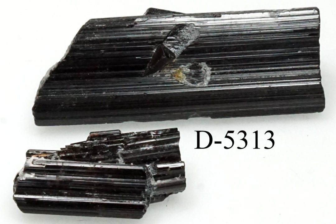 D - 5313 Raw Black Tourmaline Crystals 0.6ozCrystal River Gems