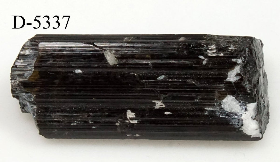 D-5337 Raw Black Tourmaline Crystals 0.7oz
