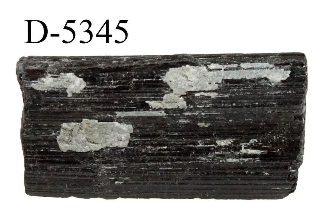 D - 5345 Raw Black Tourmaline Crystals 0.6ozCrystal River Gems