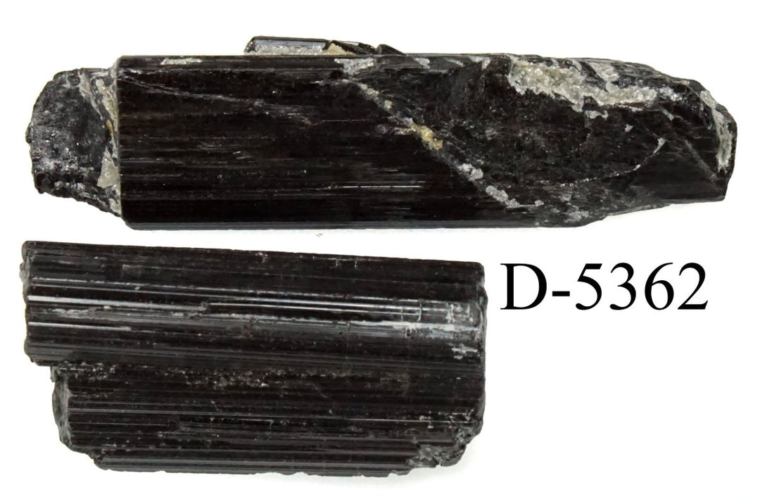 D - 5362 Raw Black Tourmaline Crystals 1.0ozCrystal River Gems