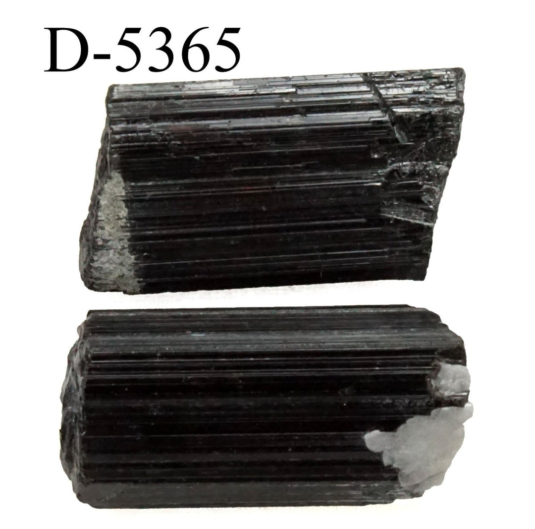 D - 5365 Raw Black Tourmaline Crystals 0.8ozCrystal River Gems