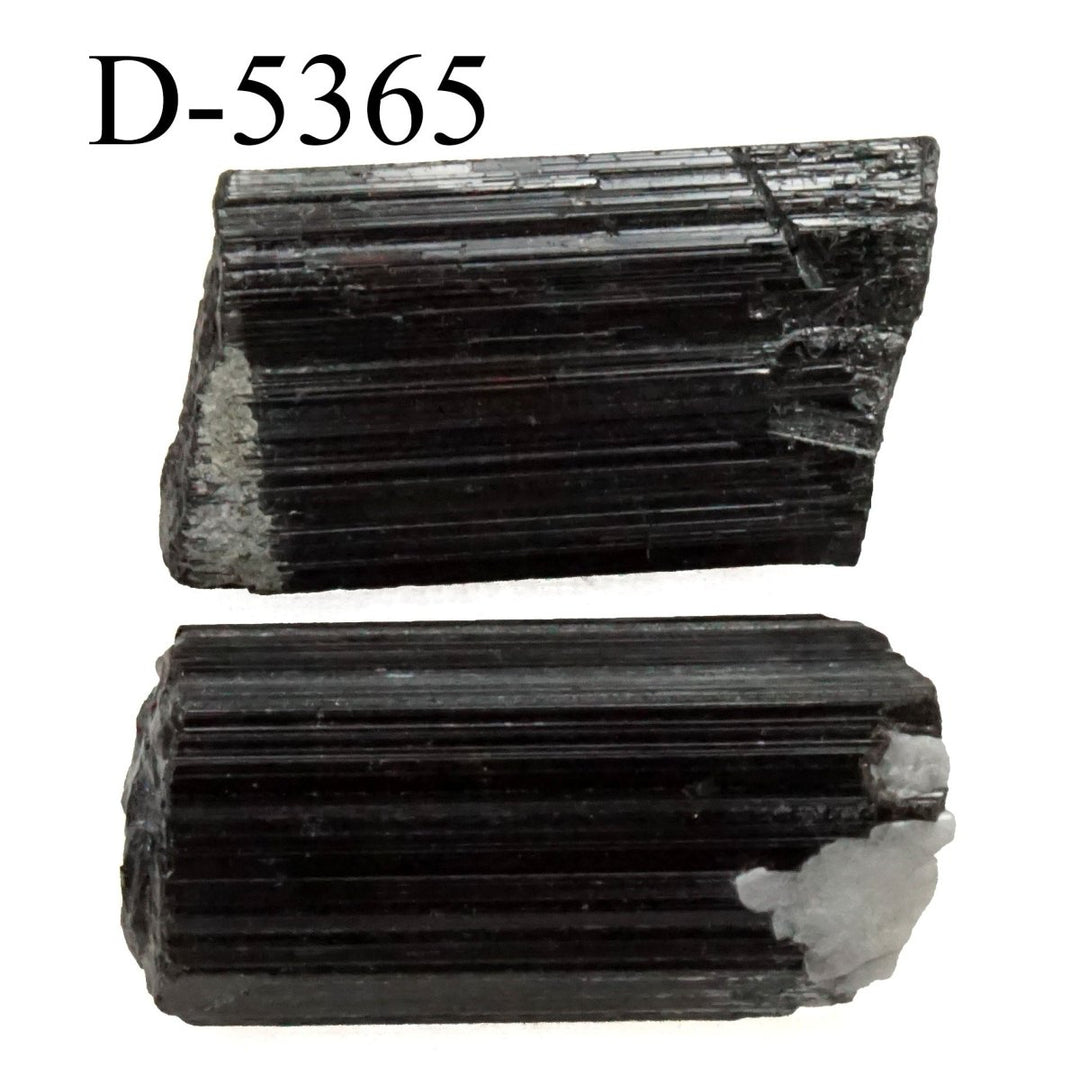 D-5365 Raw Black Tourmaline Crystals 0.8oz
