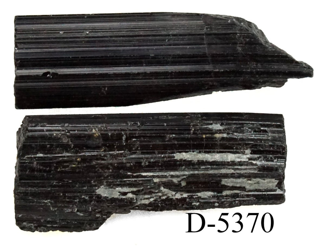 D - 5370 Raw Black Tourmaline Crystals 1.2ozCrystal River Gems