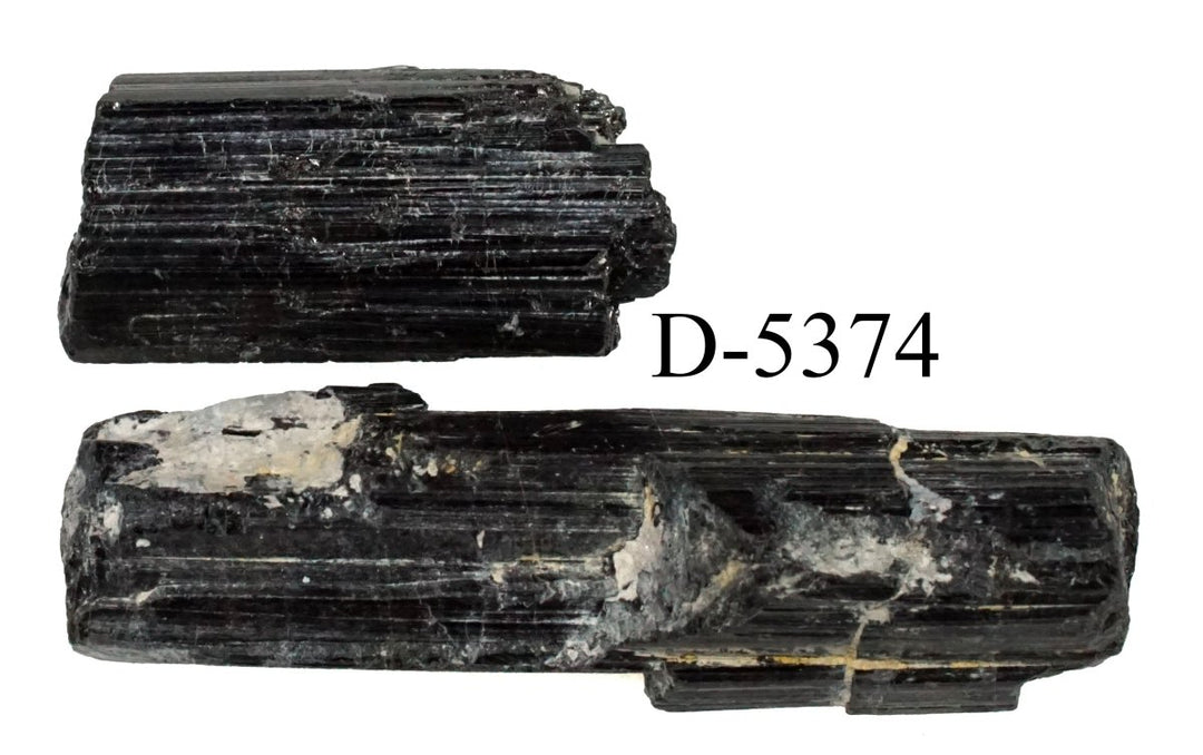 D - 5374 Raw Black Tourmaline Crystals 0.9ozCrystal River Gems