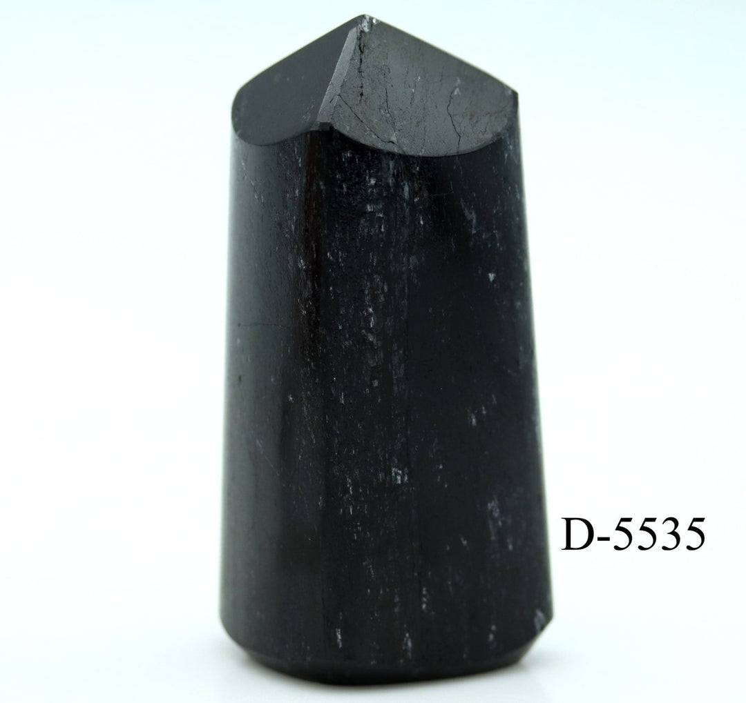 D - 5535 Black Tourmaline Polished Tower 8.8ozCrystal River Gems