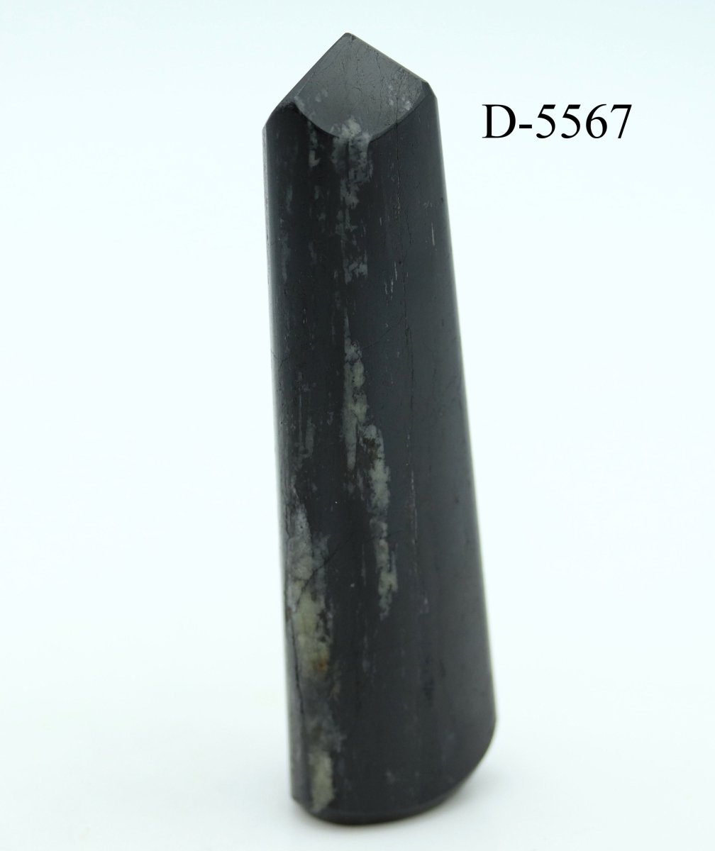 D - 5567 Black Tourmaline Polished Tower 5.0ozCrystal River Gems
