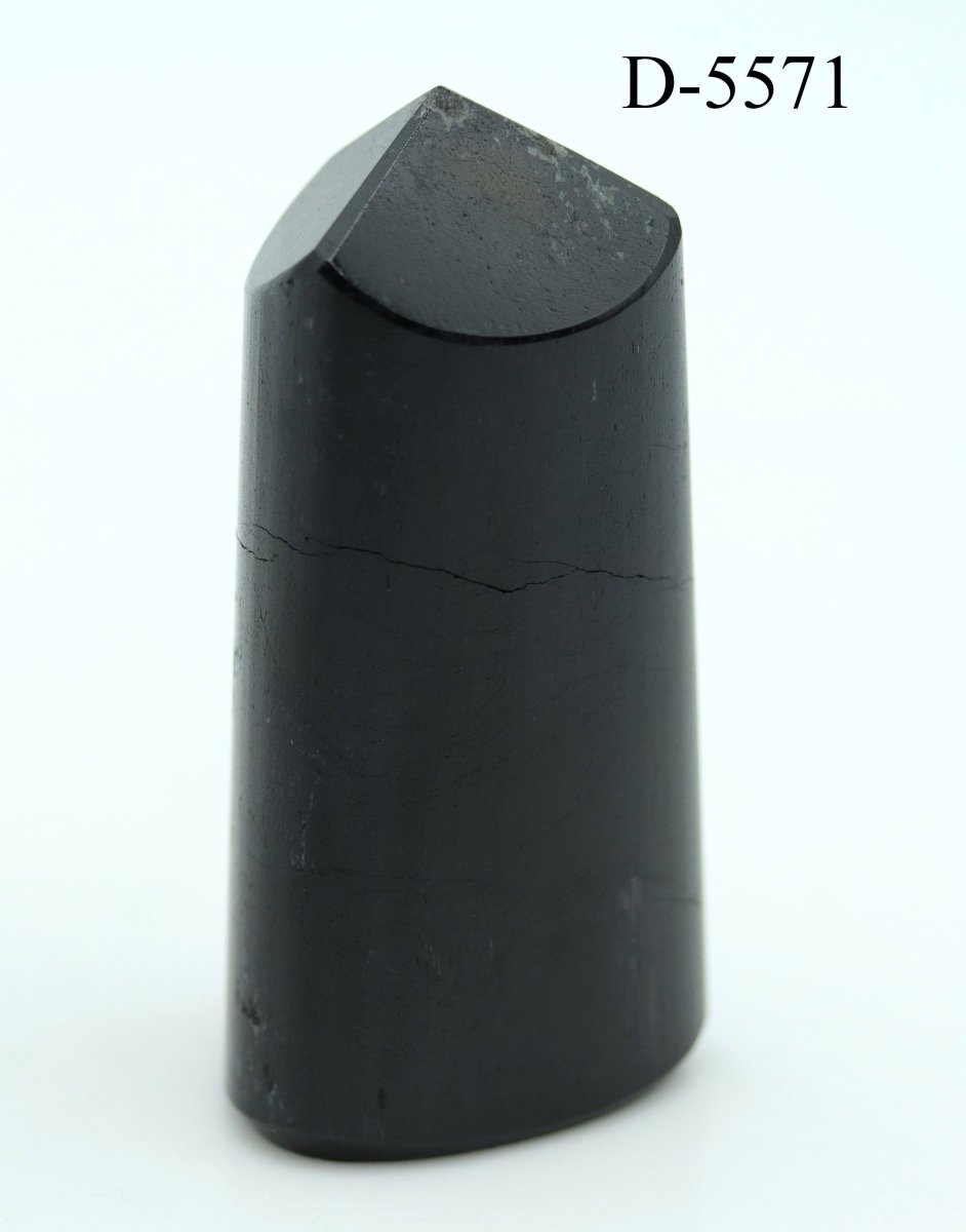 D - 5571 Black Tourmaline Polished Tower 7.6ozCrystal River Gems