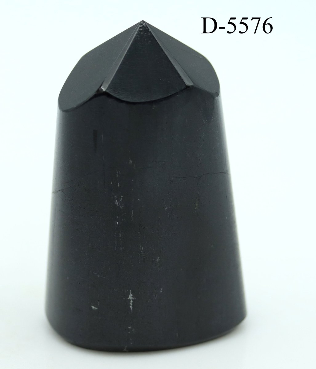 D - 5576 Black Tourmaline Polished Tower 12.4ozCrystal River Gems