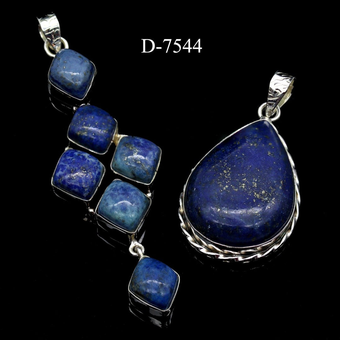 D-7544 Lapis 925 Sterling Silver Jewelry Lot