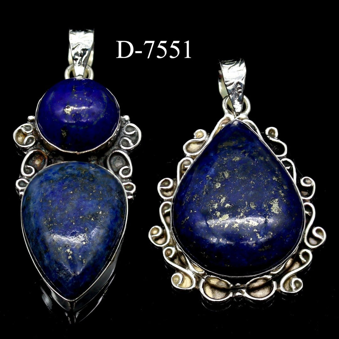 D - 7551 Lapis 925 Sterling Silver Jewelry LotCrystal River Gems