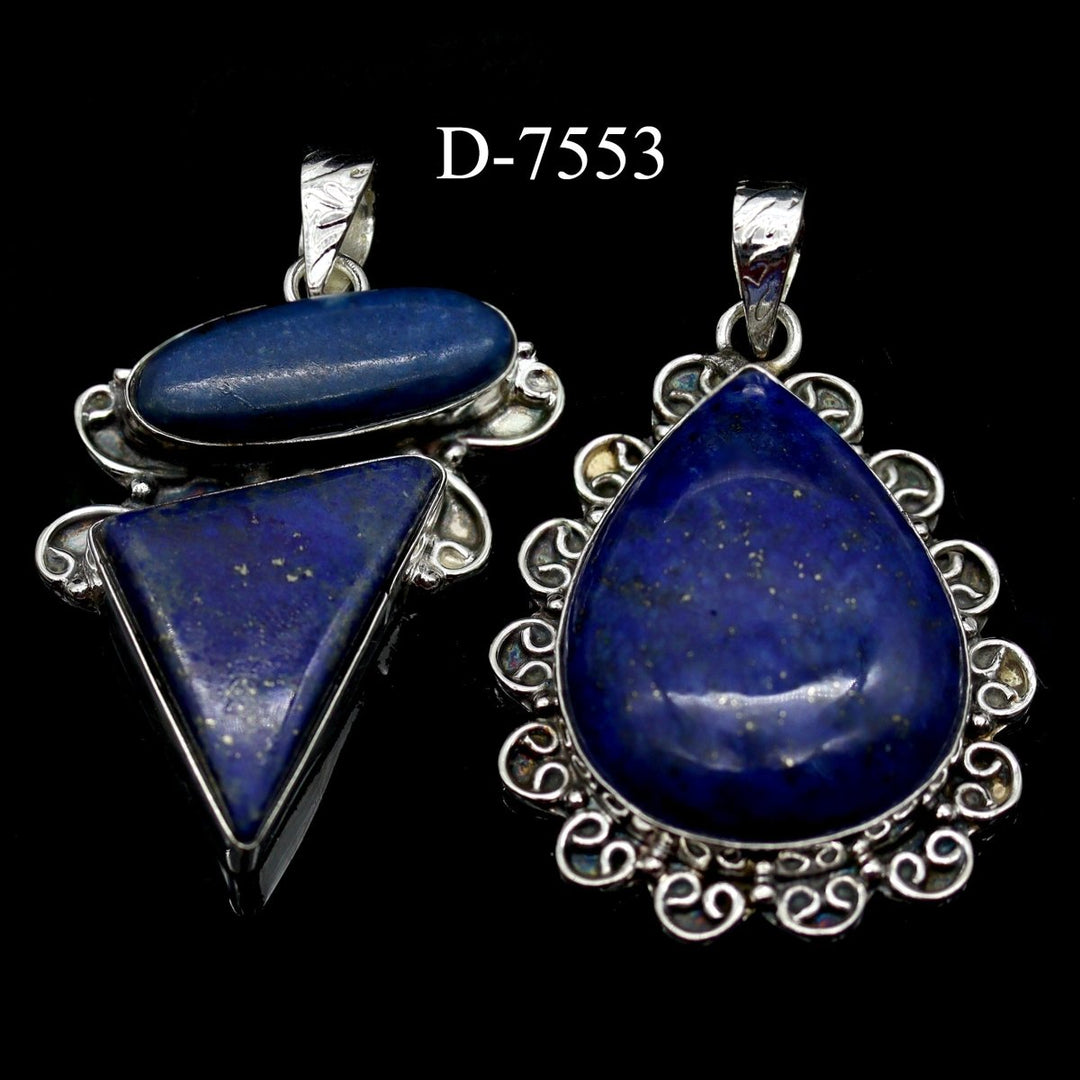 D-7553 Lapis 925 Sterling Silver Jewelry Lot