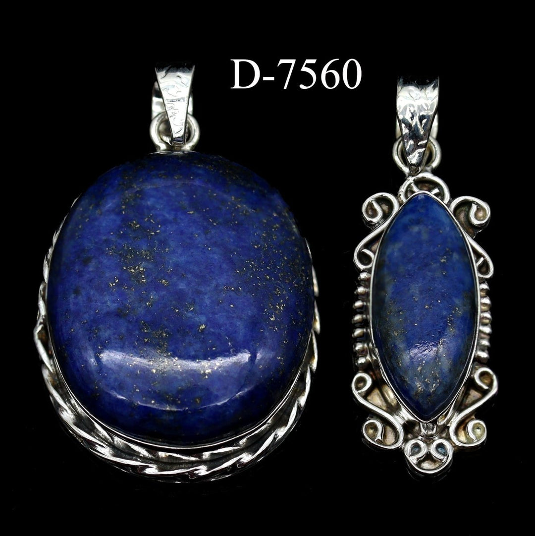 D-7560 Lapis 925 Sterling Silver Jewelry Lot