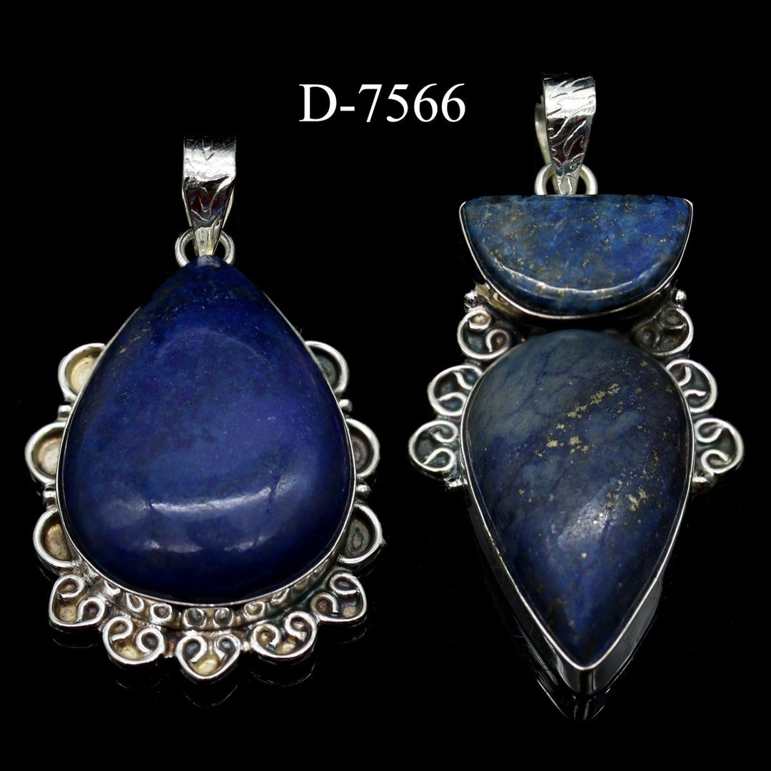D-7566 Lapis 925 Sterling Silver Jewelry Lot
