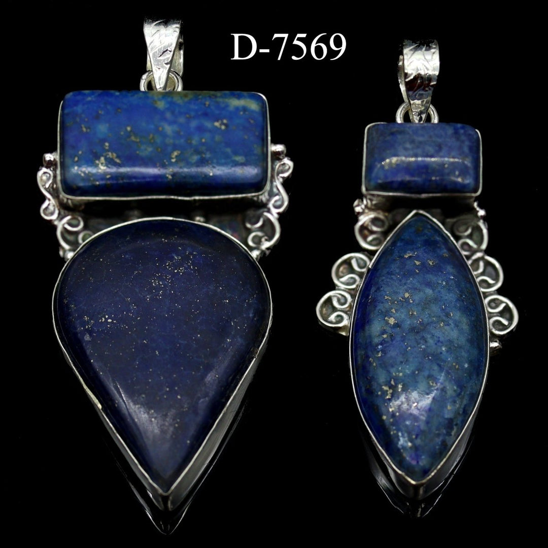 D-7569 Lapis 925 Sterling Silver Jewelry Lot
