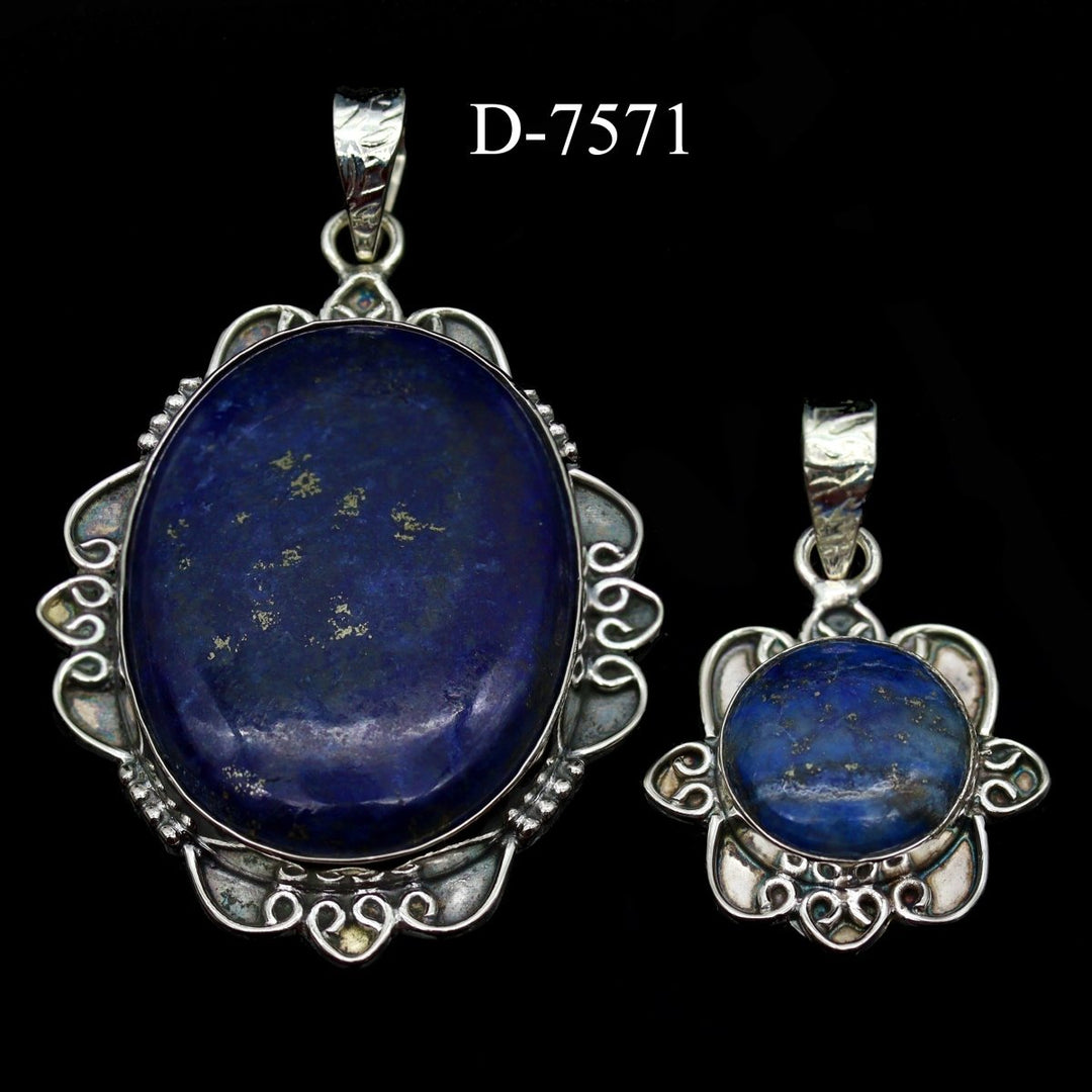 D-7571 Lapis 925 Sterling Silver Jewelry Lot