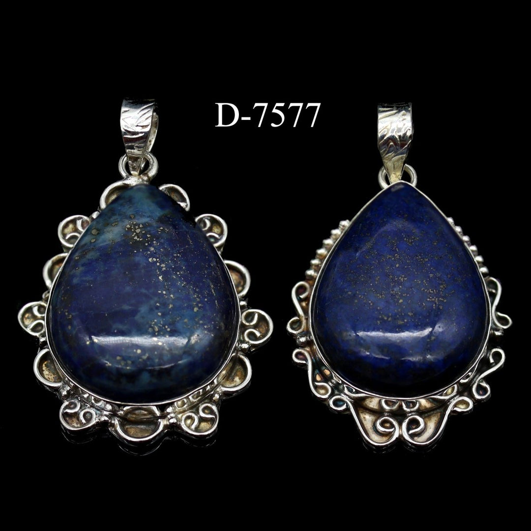 D-7577 Lapis 925 Sterling Silver Jewelry Lot