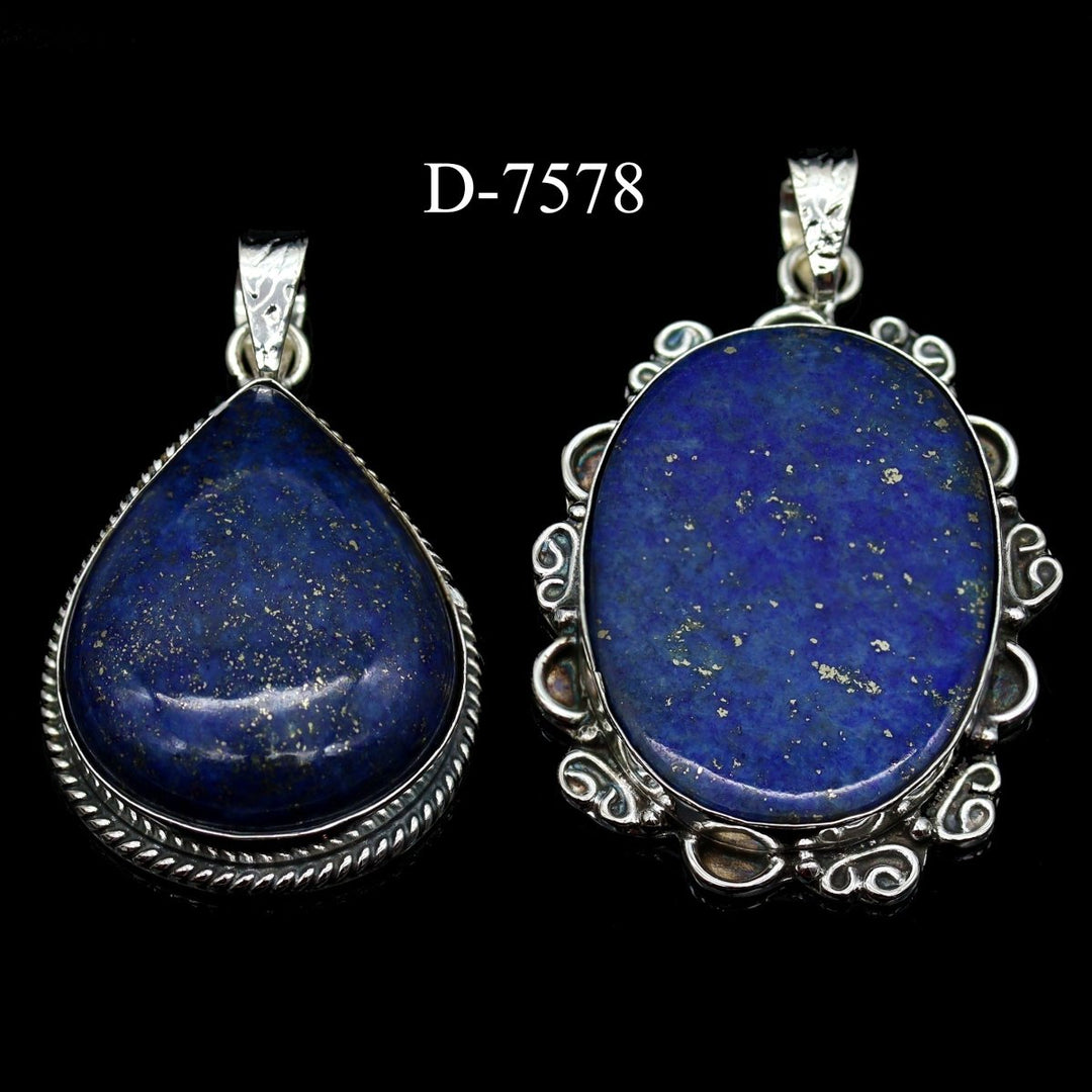 D - 7578 Lapis 925 Sterling Silver Jewelry LotCrystal River Gems