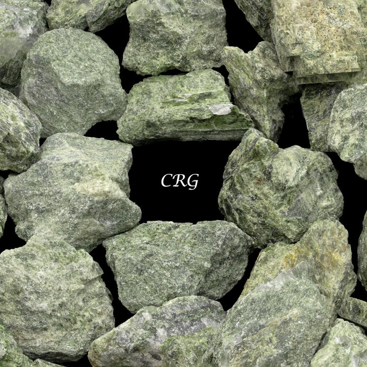 Rough Diopside / 1 - 2" AVG - 1 KILO LOTCrystal River Gems