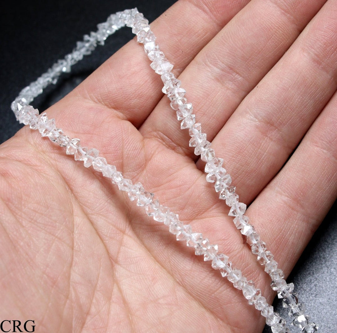Diamond Quartz (on string) from Pakistan / 3-5 mm avg.