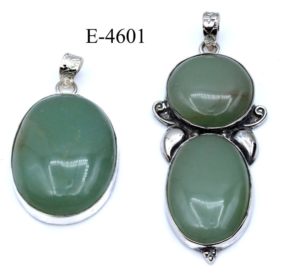 E - 4601 Green Aventurine 925 Sterling Silver JewelryCrystal River Gems
