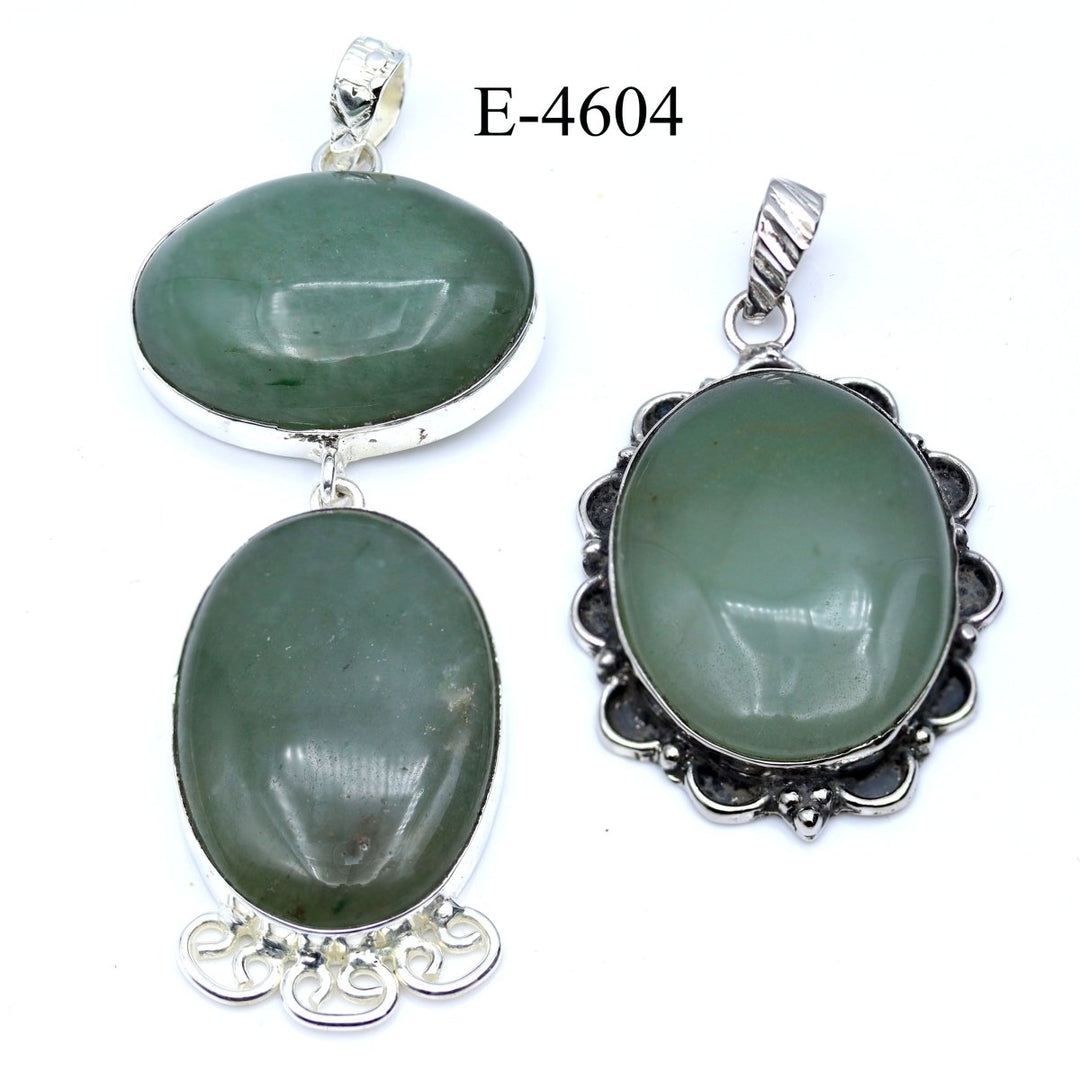 E - 4604 Green Aventurine 925 Sterling Silver JewelryCrystal River Gems