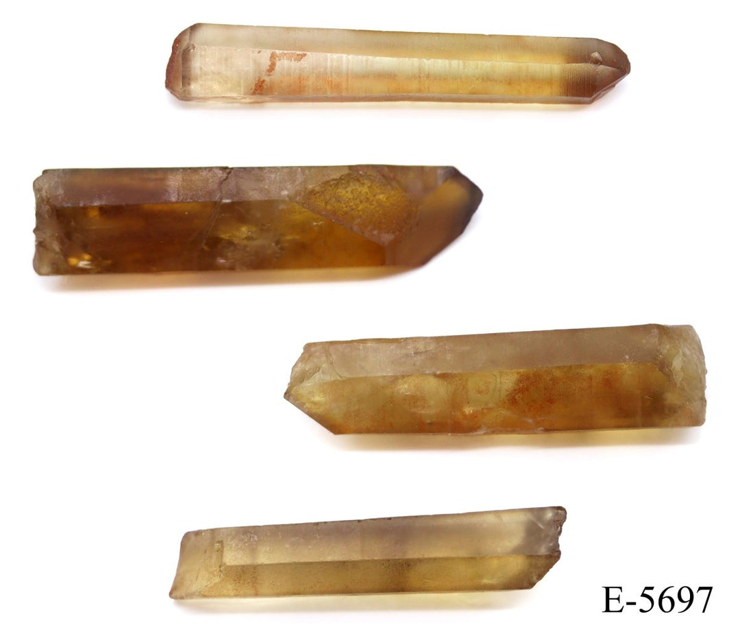 E - 5697 Raw Natural Citrine Points 0.5 - 3.5in Avg 100 gram lotCrystal River Gems