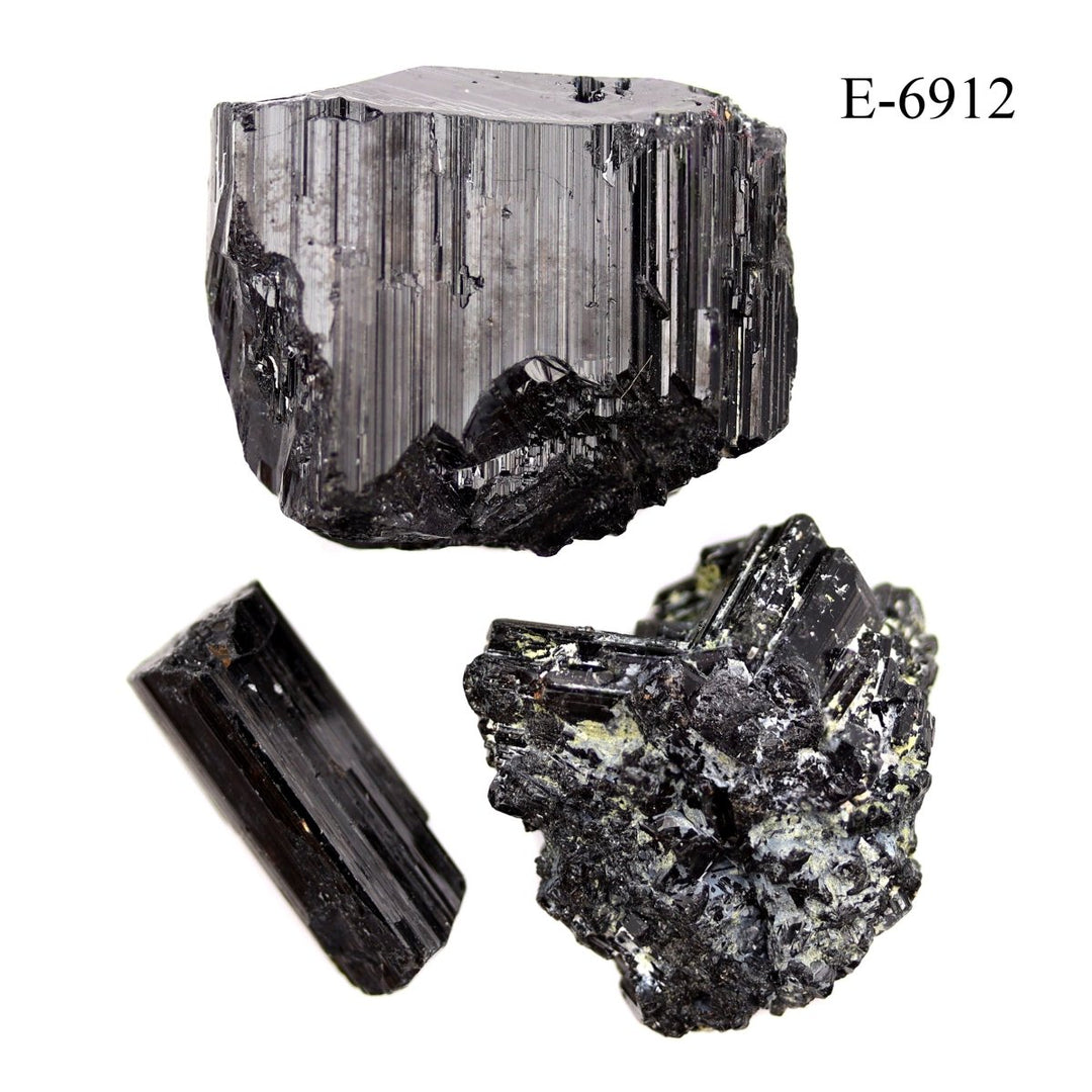 E - 6912 Schorl Black Tourmaline 29.7 gCrystal River Gems
