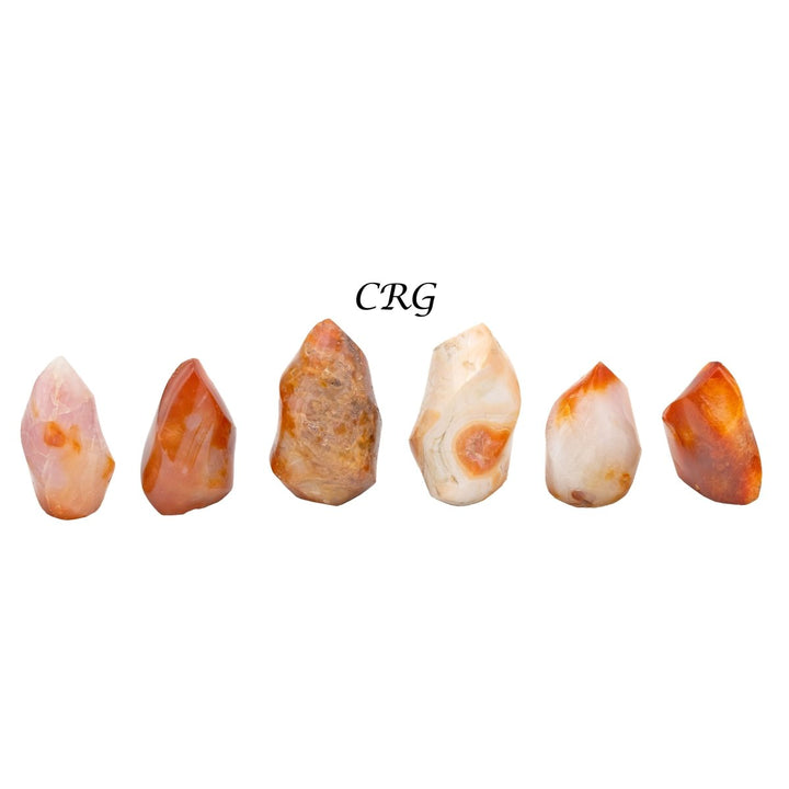 Mini Carnelian Agate Flames / 30 - 60mm AVG - 1 LB. LOTCrystal River Gems