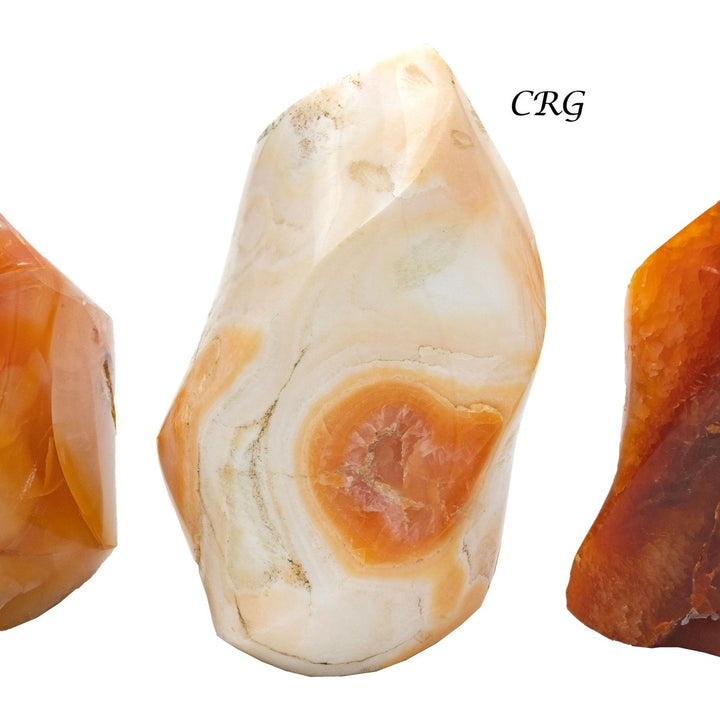 Mini Carnelian Agate Flames / 30 - 60mm AVG - 1 LB. LOTCrystal River Gems