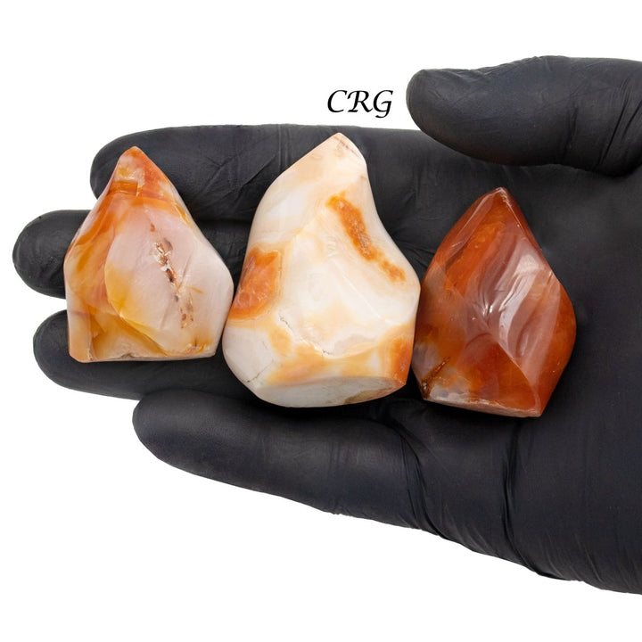 Mini Carnelian Agate Flames / 30 - 60mm AVG - 1 LB. LOTCrystal River Gems
