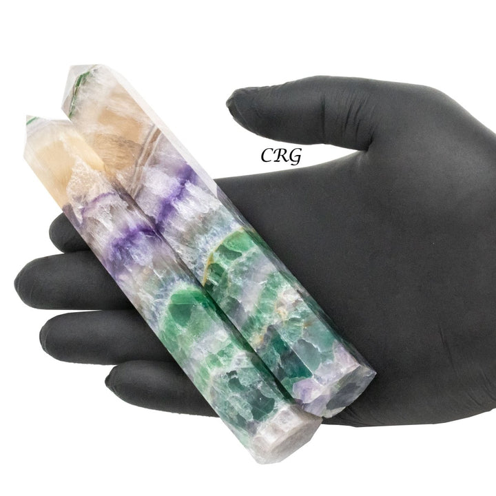 Rainbow Fluorite Towers 1 kiloCrystal River Gems