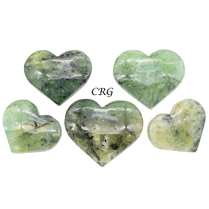 Polished Prehnite Hearts / 2 - 3" AVG - 1 LB. LOTCrystal River Gems