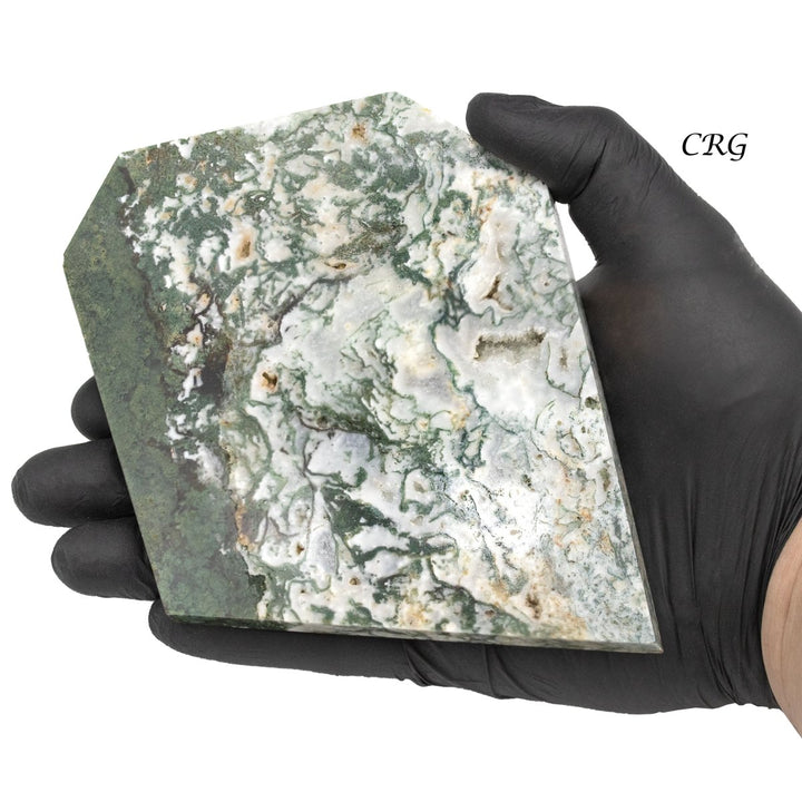 Moss Agate Slabs / 4 - 6" AVG - 1 KILO LOTCrystal River Gems