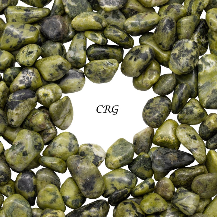 Tumbled Nephrite Jade Chips / 5 - 20mm AVG - 1 LB. LOTCrystal River Gems