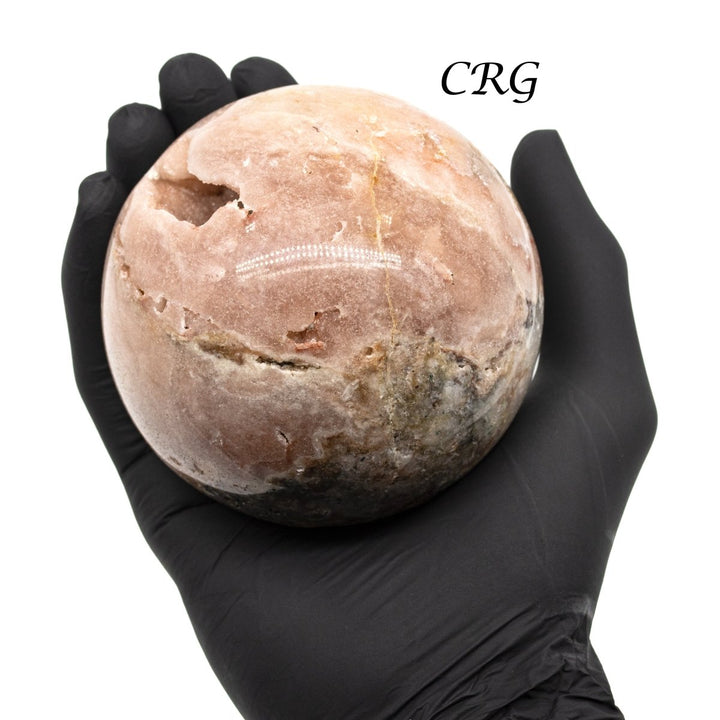 Pink Amethyst Sphere / 400 - 700g AVG - QTY 1Crystal River Gems