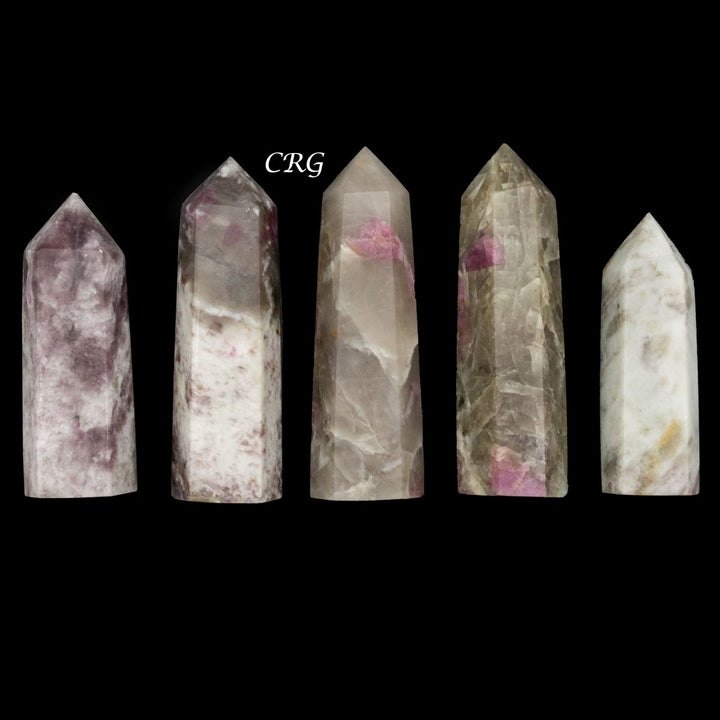 Pink Tourmaline Towers / 2 - 4" AVG - 1 LB. LOTCrystal River Gems