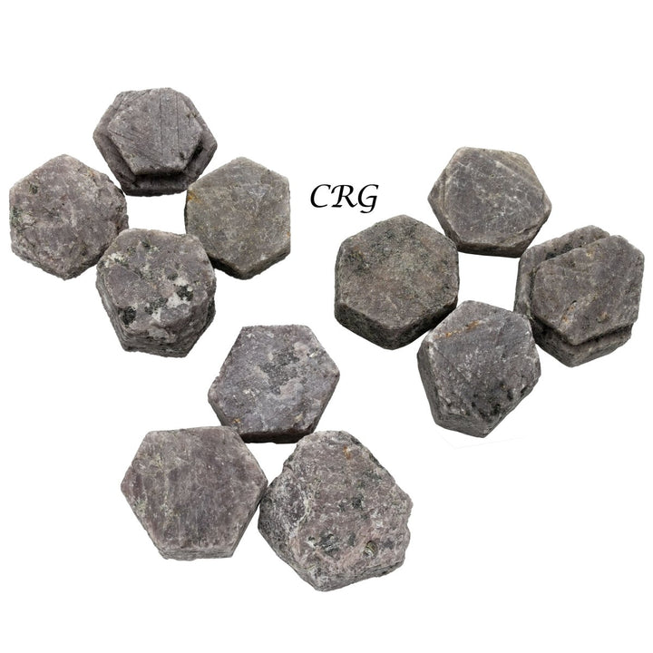 Raw Ruby Corundum Hexagon Crystals / 20 - 30mm AVG - 1 LB. LOTCrystal River Gems