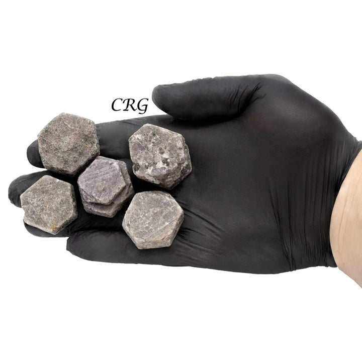 Raw Ruby Corundum Hexagon Crystals / 20 - 30mm AVG - 1 LB. LOTCrystal River Gems