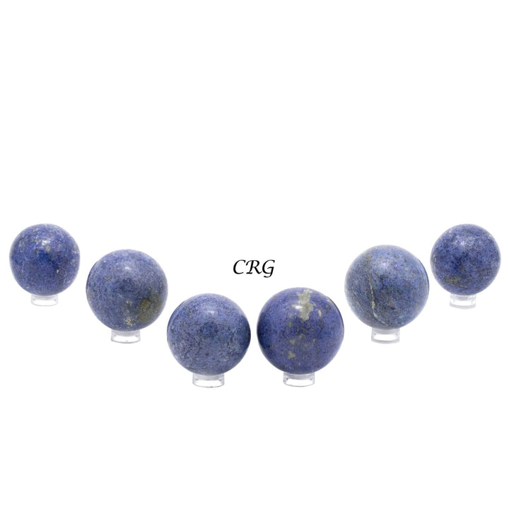 Dumortierite Spheres / 30mm AVG - 1 KILO LOTCrystal River Gems