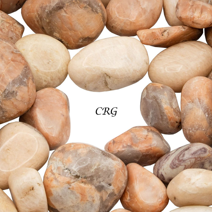 Tumbled Mixed Moonstone / 20 - 40mm AVG - 1 KILO LOTCrystal River Gems