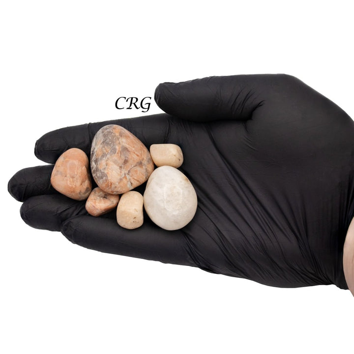 Tumbled Mixed Moonstone / 20 - 40mm AVG - 1 KILO LOTCrystal River Gems