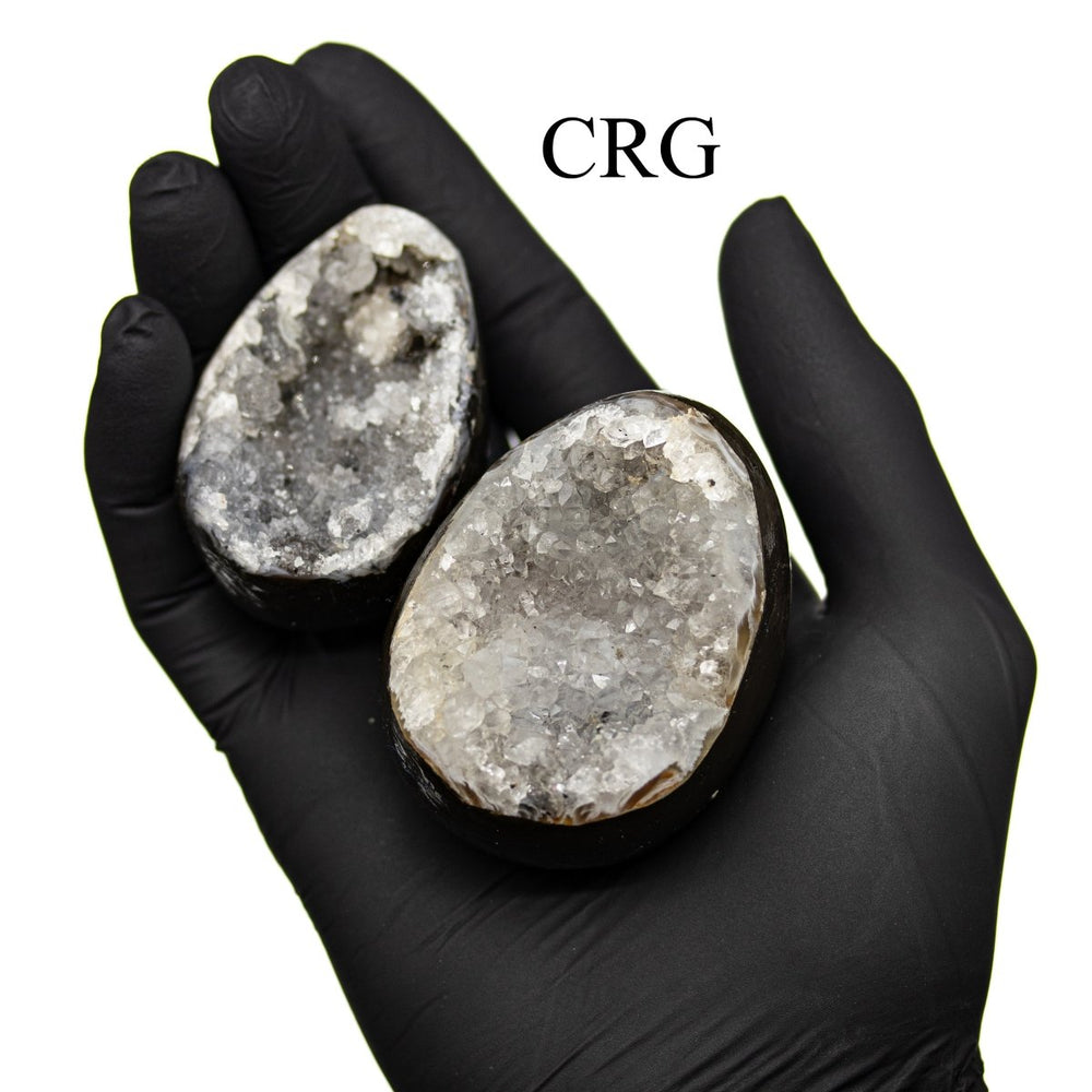 Agate Druzy Eggs (1 Pound) Size 2 to 5 Inches Polished Gemstone LotCrystal River Gems